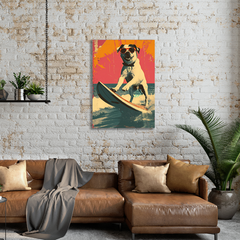 Wall Art Print - Popart Surfing The Wave
