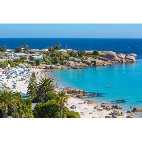 Wall Art Print - Beautiful day in Clifton beach in Cape town, South Africa