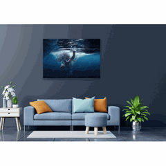 Wall Art Print - Elephant Swimming