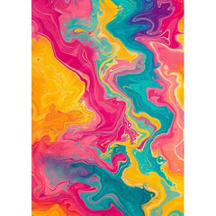 Wall Art Print - Colour Swirls