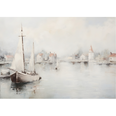 Wall Art Print - Boat on the lake