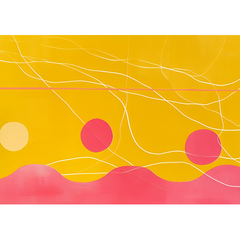 Wall Art Print - Abstract Landscape Rolling Hills