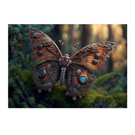 Wall Art Print - Steampunk Butterfly
