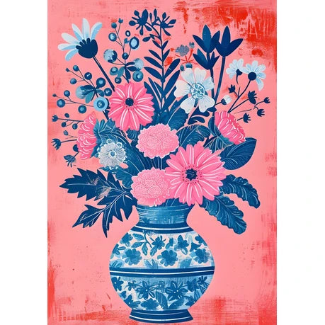 Wall Art Print - Vase and Flowers