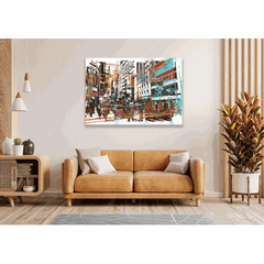 Wall Art Print - Abstract art of Cityscape