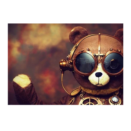 Wall Art Print - Steampunk Teddy Bear