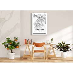 Wall Art Print - Map Cape Town