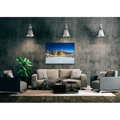 Wall Art Print - Empty Floor and Modern Cityscape