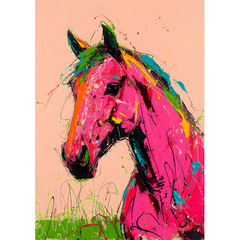 Wall Art Print - Pink Horse