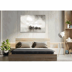 Wall Art Print- Zebra Herd By The River
