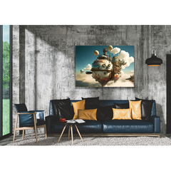 Wall Art Print - Steampunk Style Airship