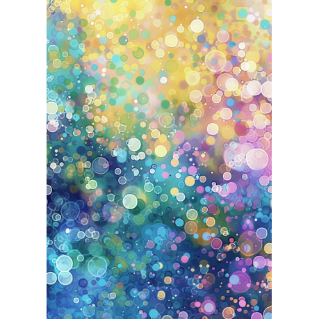 Wall Art Print - Bubble Colours