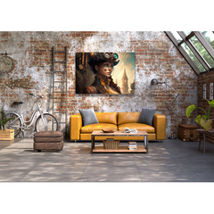 Wall Art Print - Steampunk Woman Portrait