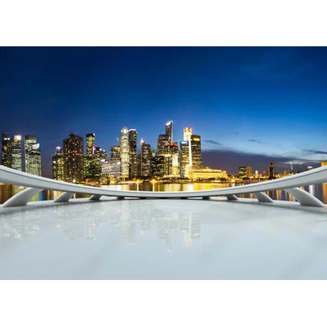 Wall Art Print - Empty Floor and Modern Cityscape