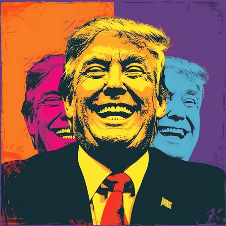Wall Art Print - Popart President