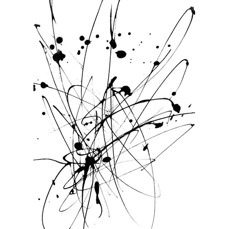 Wall Art Print - Abstract Black on White