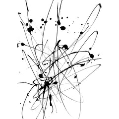 Wall Art Print - Abstract Black on White