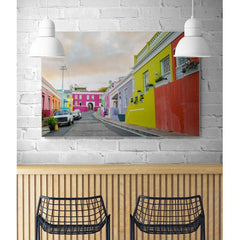 Wall Art Print- Colorful Homes in Bo-Kaap Neighborhood in Cape Town