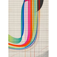 Wall Art Print - Abstract Waves of Colour