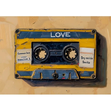 Wall Art Print- Popart Vintage Cassette