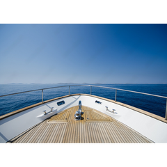 Wall Art Print - Wide angle shot of front of yacht
