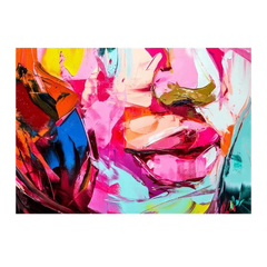 Wall Art Print - Fragment from Painted Canvas Texture