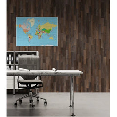 Wall Art Print- Highly Detailed Political World Map With Labeling