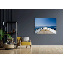 Wall Art Print - Wide angle shot of front of yacht