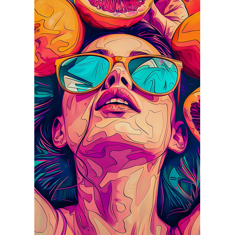 Wall Art Print - Popart Shades of Summer