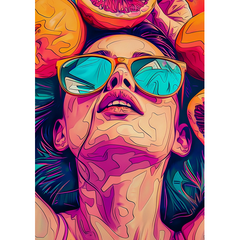 Wall Art Print - Popart Shades of Summer