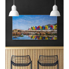 Wall Art Print- Colourful Beach Houses in South Africa