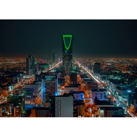 Wall Art Print - Saudi Arabia Riyadh landscape at night