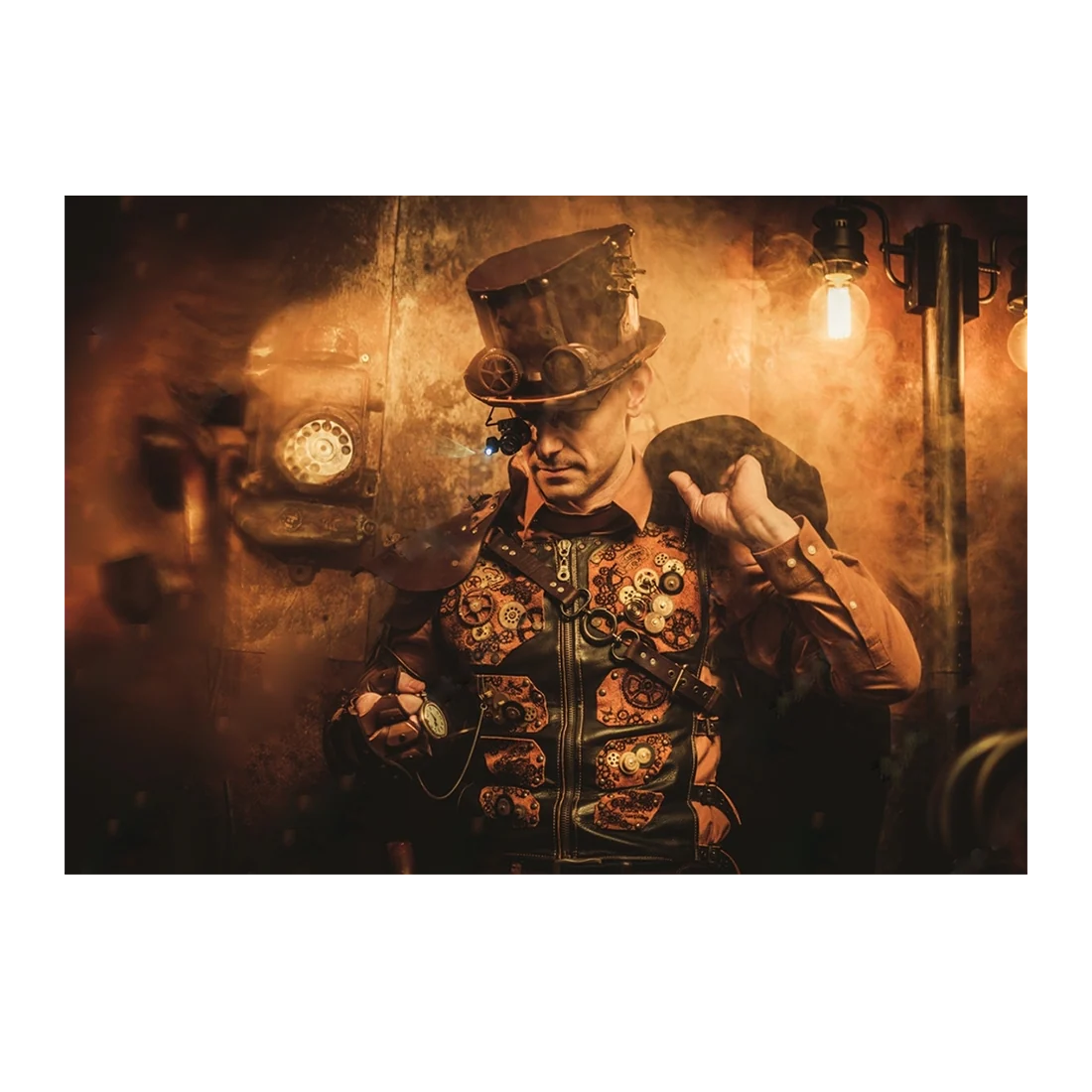 Wall Art Print - Steampunk Gentleman Portrait