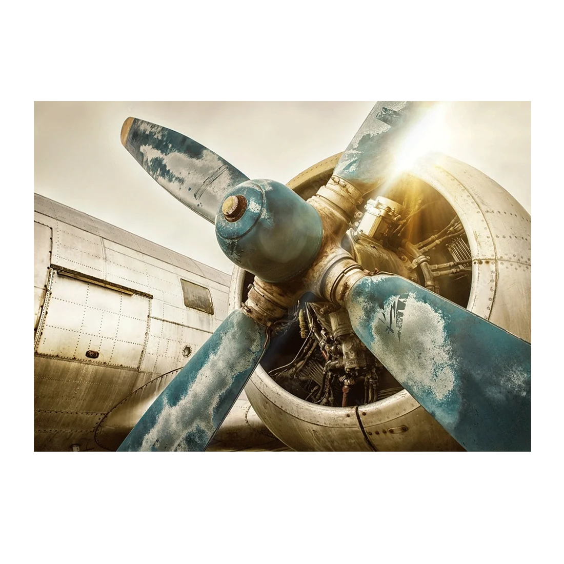 Wall Art Print - Vintage Aircraft Engine
