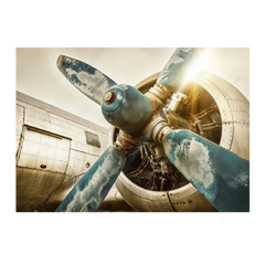 Wall Art Print - Vintage Aircraft Engine