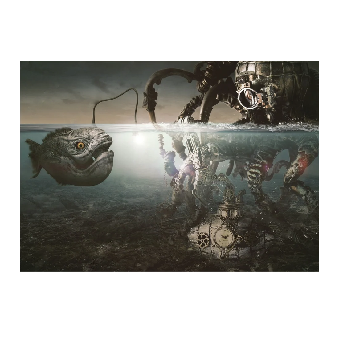 Wall Art Print - Steampunk Nautilus